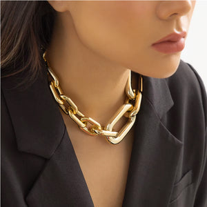 Necklaces For Women, Gold Chain Necklace Chunky,Necklace Link Chain Choker Vintage Heavy Metal Thick Chain