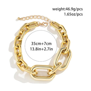 Necklaces For Women, Gold Chain Necklace Chunky,Necklace Link Chain Choker Vintage Heavy Metal Thick Chain