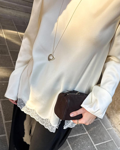 Stylish And Chic Top With A Split Neckline