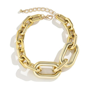 Necklaces For Women, Gold Chain Necklace Chunky,Necklace Link Chain Choker Vintage Heavy Metal Thick Chain